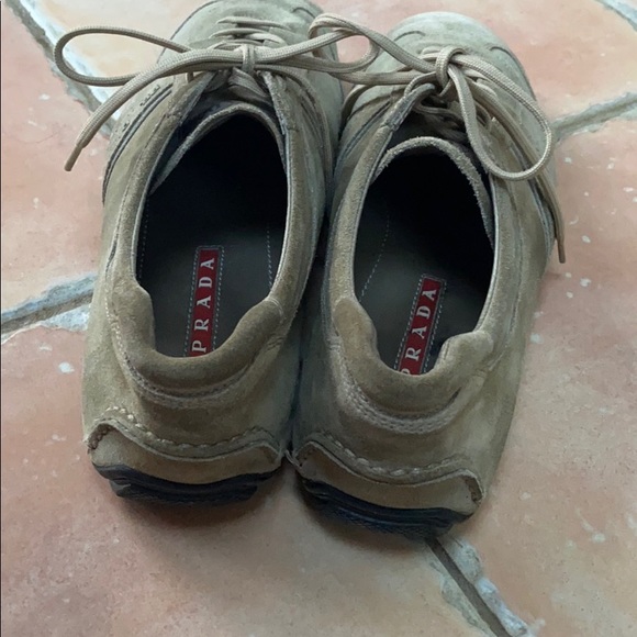 Prada suede shoes in taupe - very good condition - Picture 4 of 11